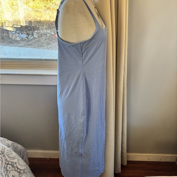 Second date look- Open Edit midi stretch blue hydrangea dress - NWT size XL - Picture 9 of 14